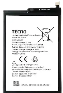 Tecno Spark 7P Battery